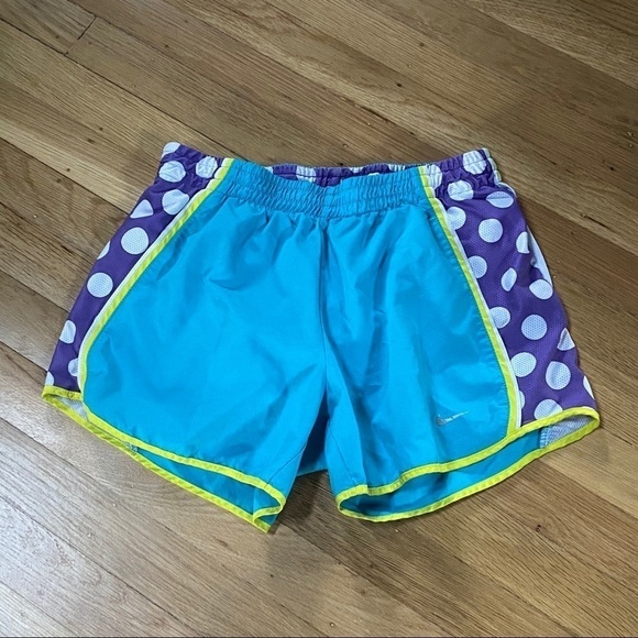 NIKE Dri-Fit Pacer Shorts w/ fun bright polka dots - Picture 1 of 10